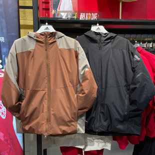 Adidas阿迪达斯25年新款 JZ8414 男子加绒保暖防风拒水夹克JZ8413