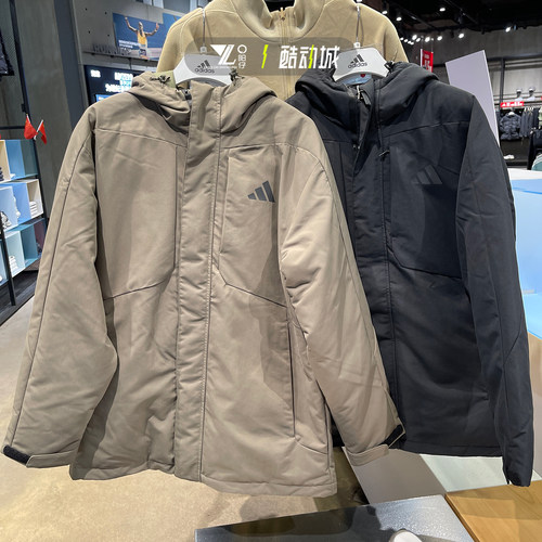 专柜正品Adidas男运动羽绒服夹克