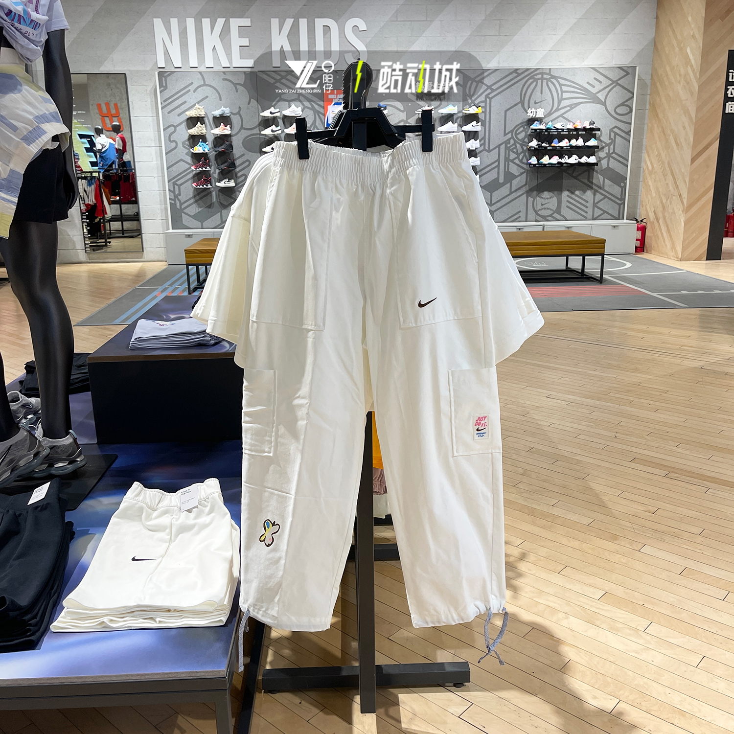 休闲宽松工装纯棉直筒长裤