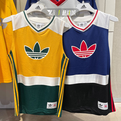 阿迪达斯男女运动休闲篮球背心