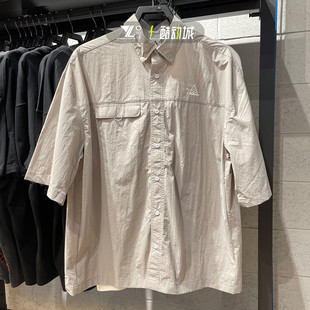 nike耐克ACG男子夏季户外运动刺绣logo翻领衬衫短袖T恤HJ2884-009