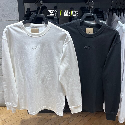 Nike耐克刺绣LOGO针织长袖T恤
