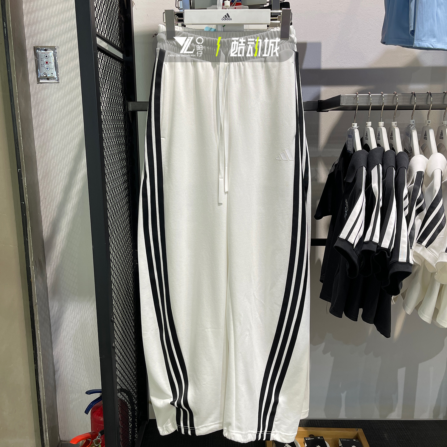 专柜正品Adidas女子直筒运动长裤