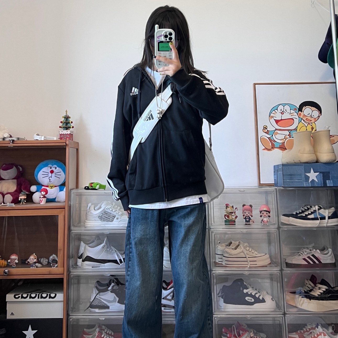 阿迪达斯男子运动休闲夹克外套