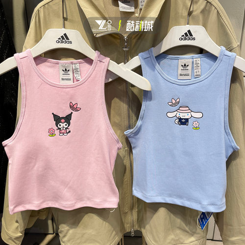 阿迪达斯女运动休闲无袖T恤背心