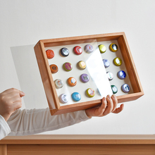 樱桃木立体中空3cm榫卯diy相框实物标本干花贝壳实物展示实木画框