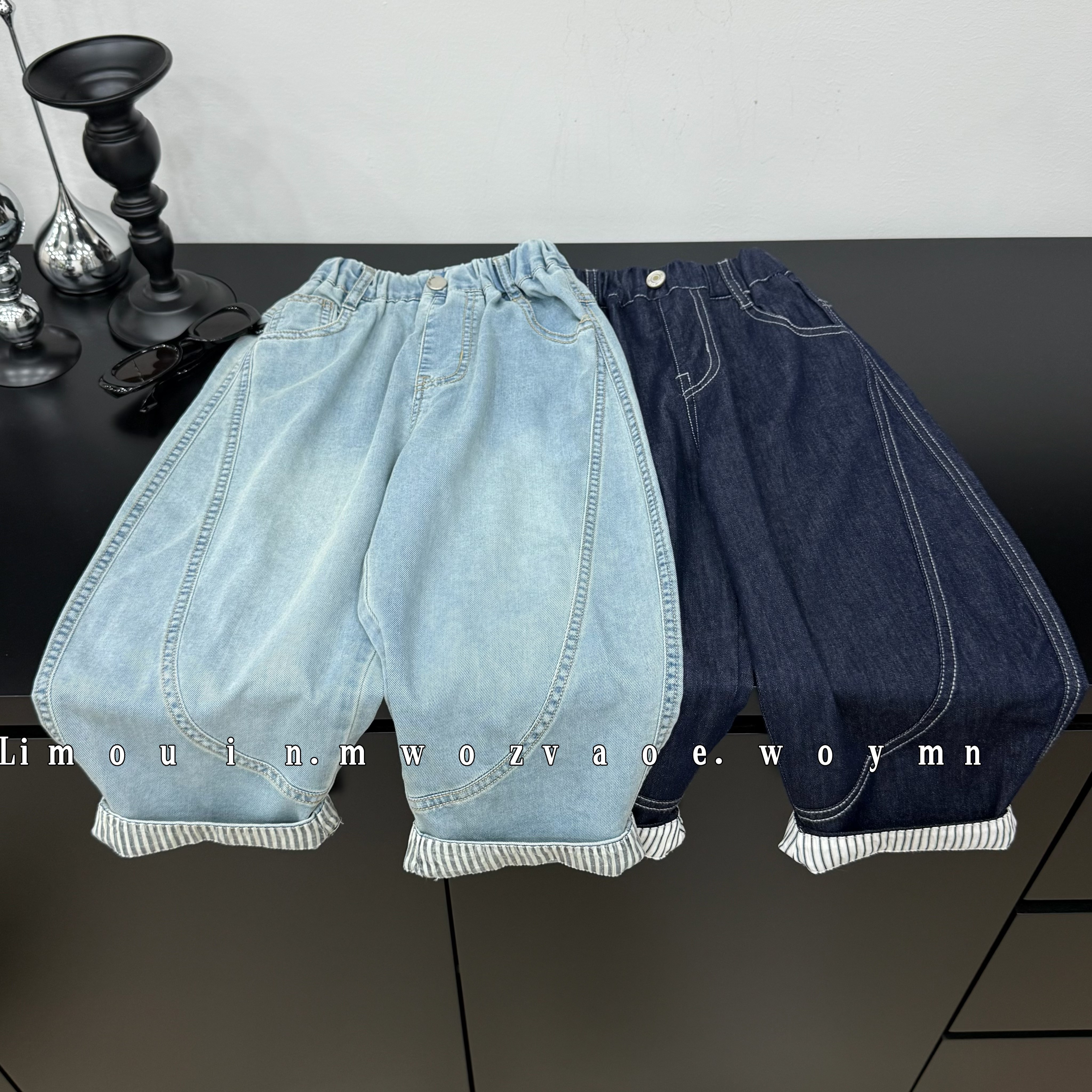 拯救一整个夏天！男女童夏款26新款拼接中童长裤天丝轻薄儿童裤