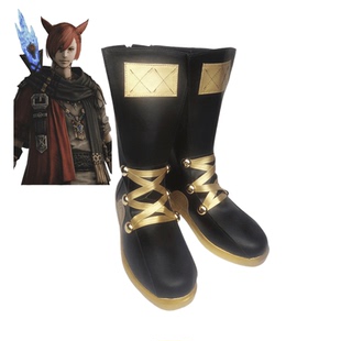 最终幻想 古拉哈提亚cos鞋动漫cosplay靴子定做