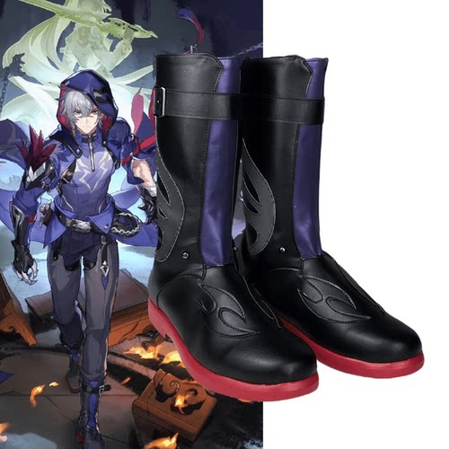 cosplay鞋子崩坏星道貊泽cos鞋定制 二次元漫展动漫鞋定做