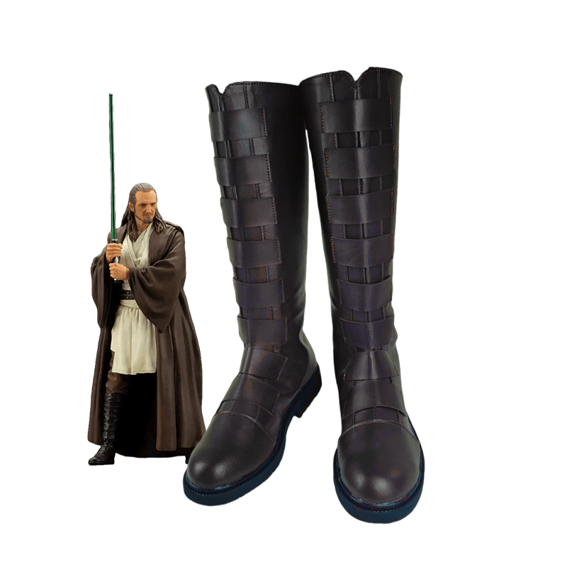 星球大战ep1 奎刚金 cosplay鞋 cos鞋定做