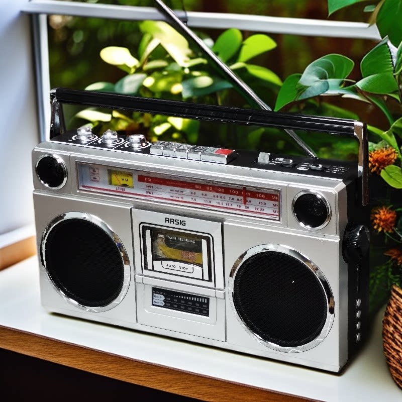 双声道立体声4个喇叭收音机蓝牙插卡音箱磁带机卡带机录音机