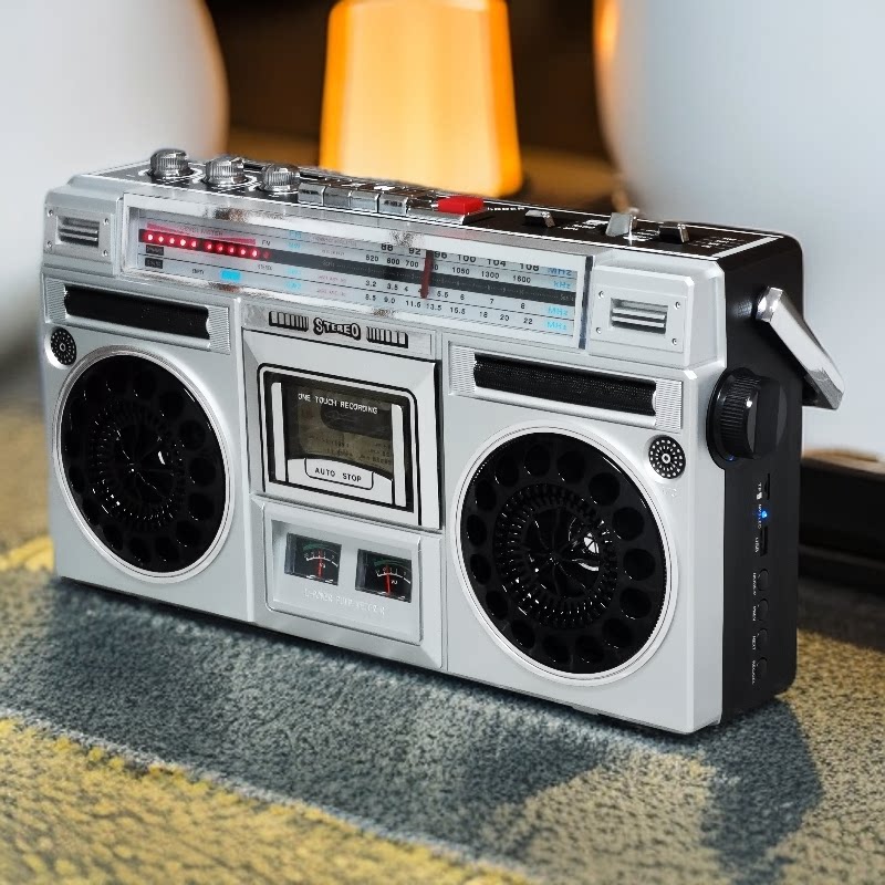 立体声双声道磁带机卡带机录音机收录机收音机蓝牙音箱插卡全新