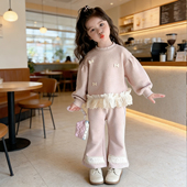 女宝宝时髦休闲长袖 儿童洋气甜美春季 两件套 春秋2026新款 女童套装