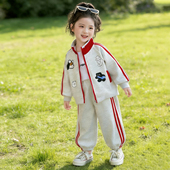 儿童时髦卡通早春两件套宝宝春装 2026新款 炸街衣服 套装 女童春秋装