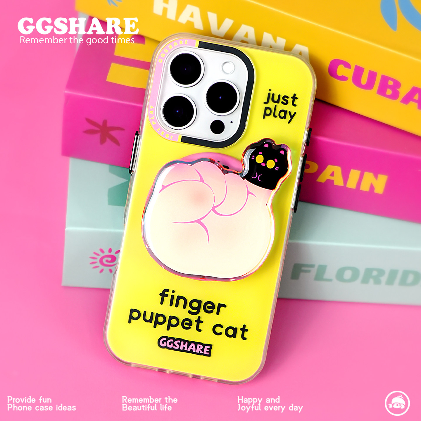 寄居蟹指套猫原创iPhone17手机壳适用苹果16手机套带磁吸支