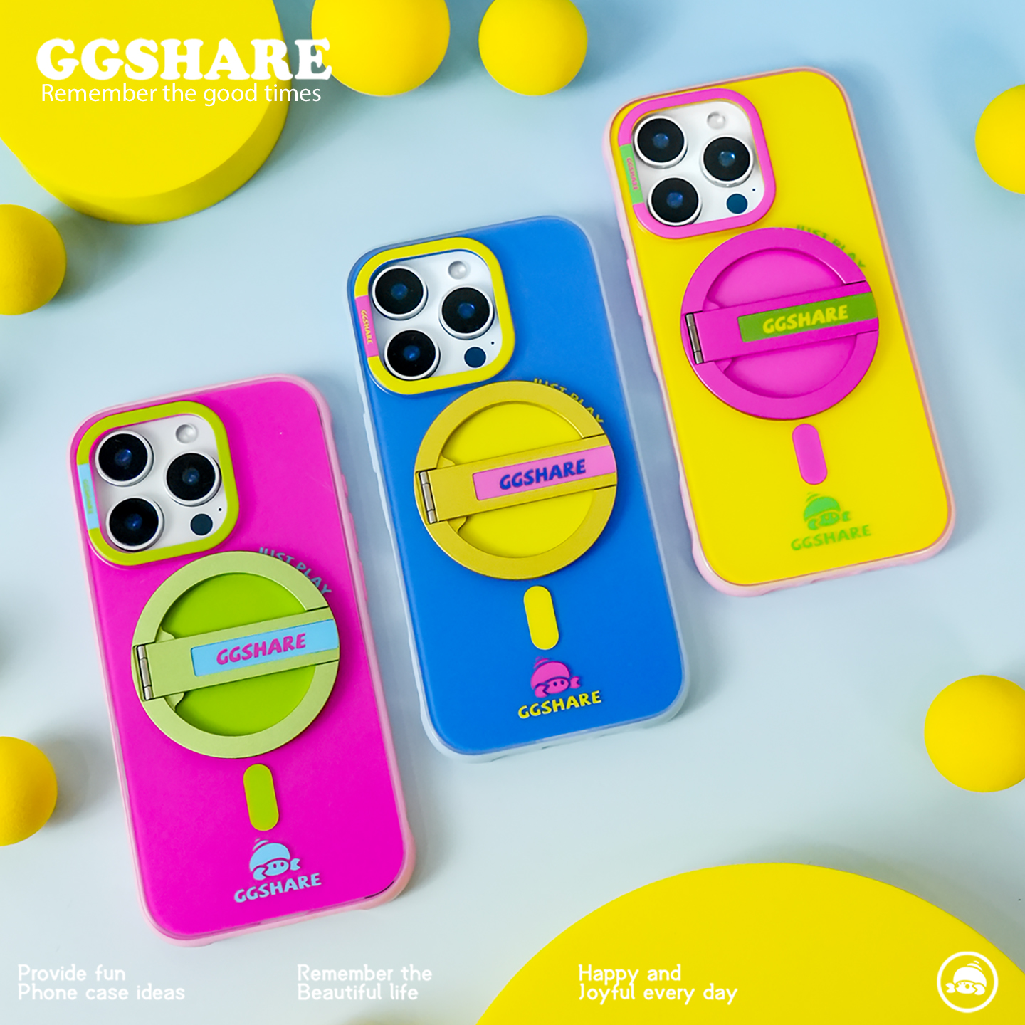 带支架多巴胺简约磁吸手机壳防摔