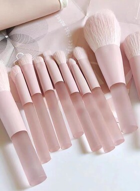 10支半糖果冻化妆刷美妆刷套装腮