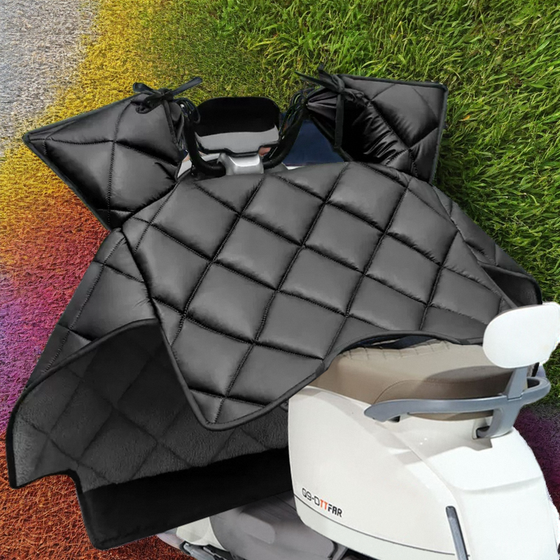 立马CG6电动车冬季挡风被加绒