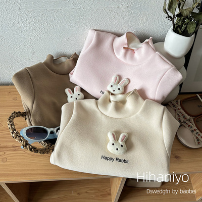 女童德绒打底衫秋冬季80-150码