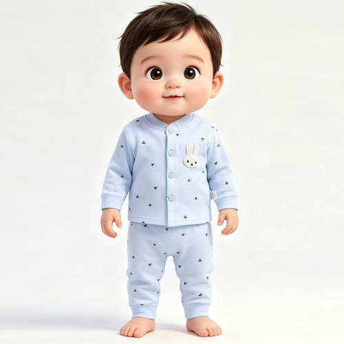 新生婴儿衣服分体套装3月6春秋季宝宝满月秋衣纯棉内衣1岁2冬66码 - 封面