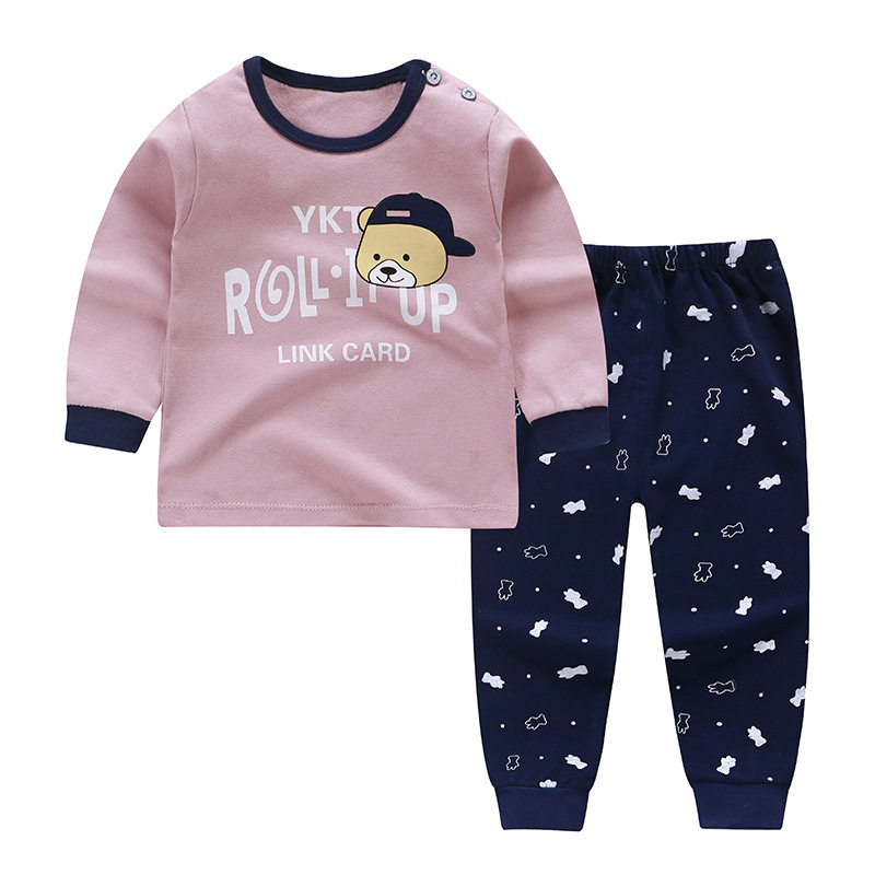 CHILDRENS UNDERWEAR SET 1 YEAR OLD BABY 2 AUTUMN STYLE BABY AUTUMN CLOTHES AUTUMN PANTS 3 CHILDREN 4 AUTUMN 5 COTTON PAJAMAS 6