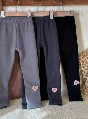 春季新款女童德绒打底裤1-10岁