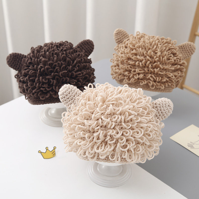 宝宝搞怪帽子秋冬款假发爆炸头手工针织毛线帽儿童个性套头帽男女,童装/婴儿装/亲子装,帽子,淘宝优惠券,粉丝福利购,淘宝优惠卷