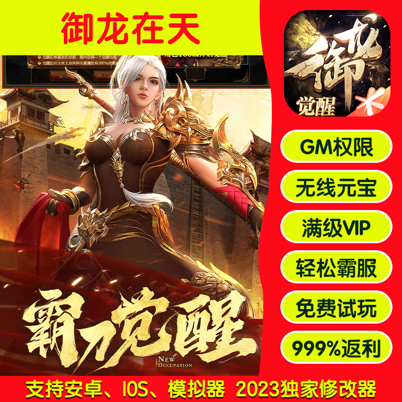 御龙在天手游畅刷版高爆率满Vgm礼包后台游戏币 - 实物图