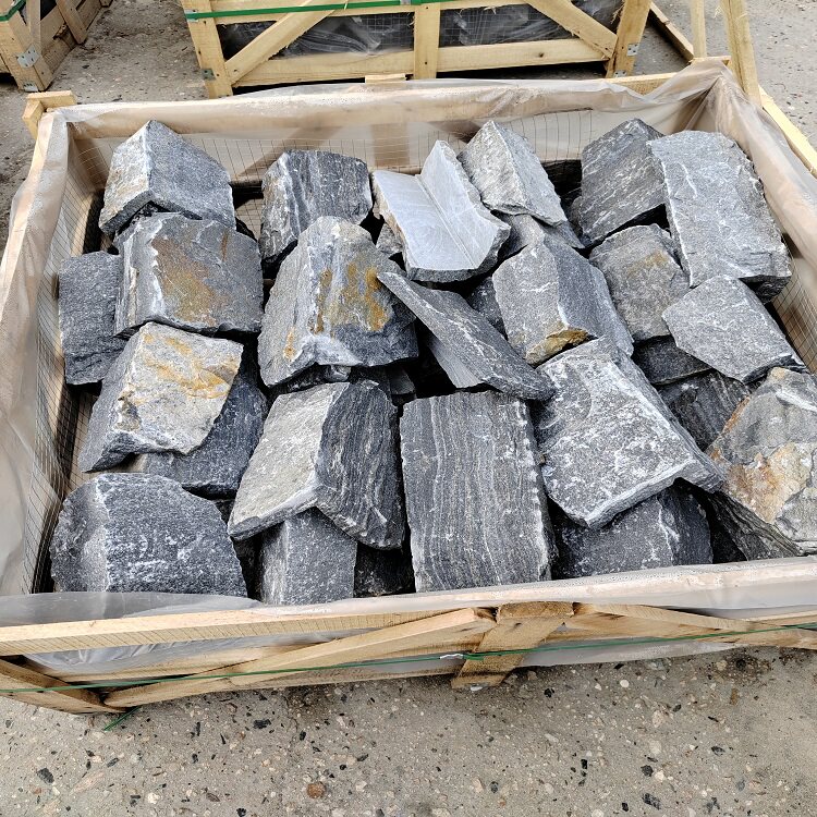 别墅文化石园林羊肠小路电视墙天然青石板蓝石英角石