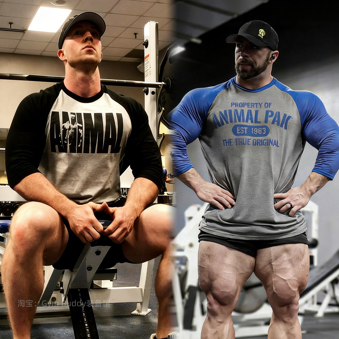 环球野兽硬核七分袖T恤健身男撸铁训练服美式ANIMAL运动插肩长袖,运动服/休闲服装,运动T恤,淘宝优惠券,粉丝福利购,淘宝优惠卷