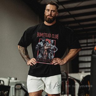 CBUM克里斯健身男宽松T恤美式 C宝健美短袖 透气运动吸汗半袖 五分袖