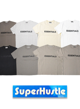 特价 FOG Fear Of God Essentials Tee 胸前字母标语复线短袖T恤