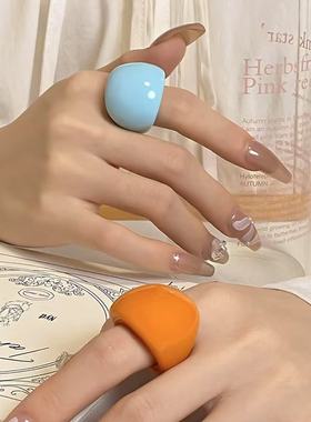 韩国东大门新款戒指百搭时尚小众简约食指戒个性气质高级感手饰女