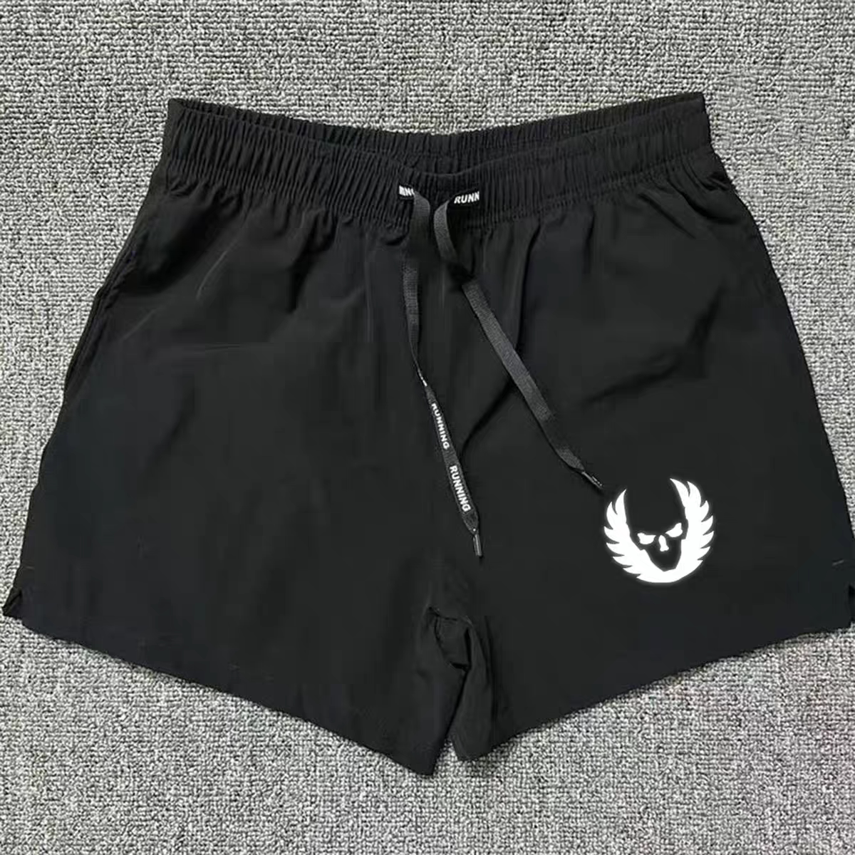 跑步运动短裤田径训练马拉松速干短裤男休闲宽松透气四分裤不过膝
