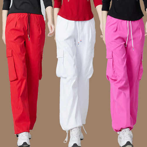 杨丽萍广场舞长裤新款秋季工装裤宽松健身操运动曳步舞跳舞裤子女