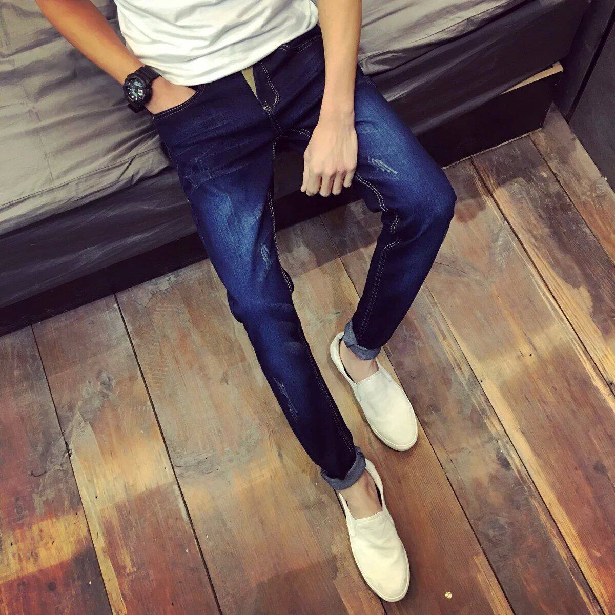 Jeans pour adolescent pieds Slim pour automne - Ref 1465510 Image 3