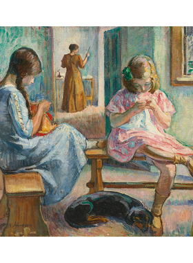 风景印象派油画客厅背景墙装饰画风水画 UN INTERIEUR