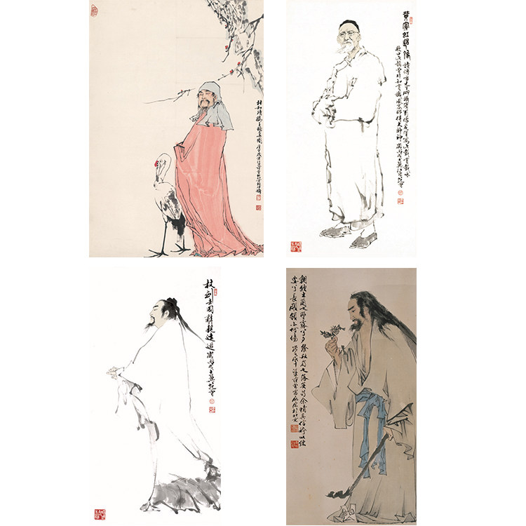 范增人物画像 中国画水墨山水书法花鸟工笔客厅装饰画 字画心