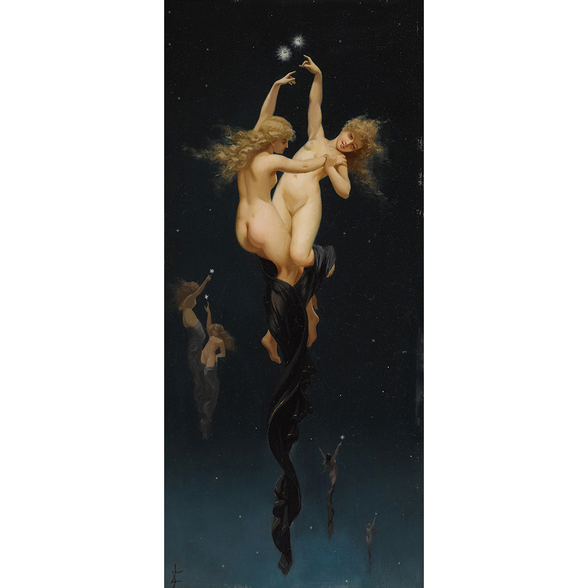 双星女神人物古典油画