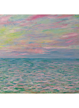 风景印象派油画客厅背景墙装饰画 A POURVILLE PLEINE MER