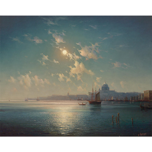 精品风景油画客厅背景墙装饰画风水山水画风景第三季 (128)