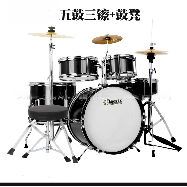 工厂直销儿童架子鼓初学者爵士鼓启蒙音乐打击乐器男孩礼物2-15岁