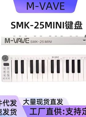 midi键盘控制器25键便携智能键盘乐器无线迷你 midi keyboard