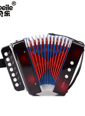 厂家 7键2贝斯手风琴黑色 学生初学益智乐器 团购生日礼物