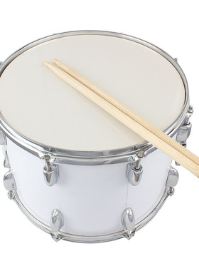 14寸X12寸高桶不锈钢小军鼓行进鼓送背带鼓棒乐队专业演奏