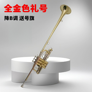 专业演奏礼号降B调三立键 加长小号礼号小号Bb调小号乐队演奏