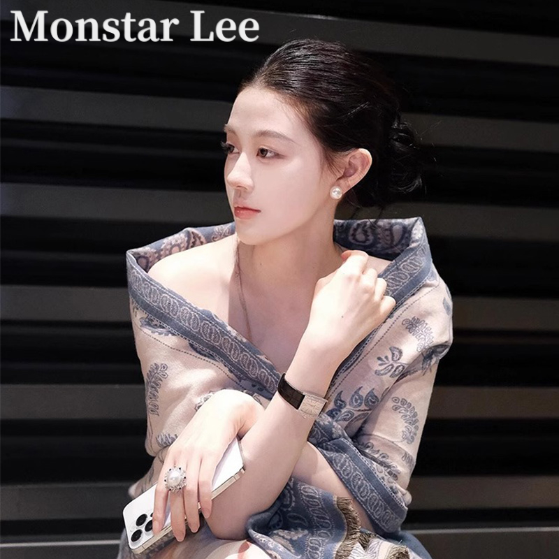 MonstarLee刘亦菲同款披肩女外搭高级氛围感民族风空调房披风围巾