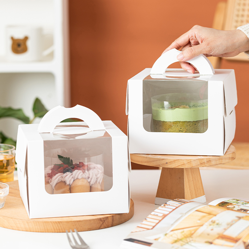 4寸6寸ins风加厚手提蛋糕包装盒