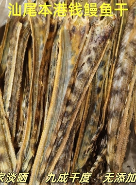 汕尾本港麻鱼干渔民自晒淡干鳗鱼小鳗鱼干钱鳗鱼干麻鱼脯海鲜干货
