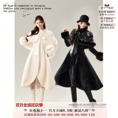 BBBLUE原创设计艺术名媛大衣